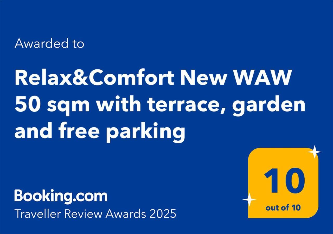 Relax&Comfort New Waw 50 Sqm With Terrace, Garden, Free Parking And Ac Warschau Buitenkant foto